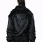 Black Fur Jacket – Loose Fit – Women