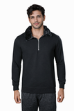 Black Zip Sweatshirt – Regular Fit – Men