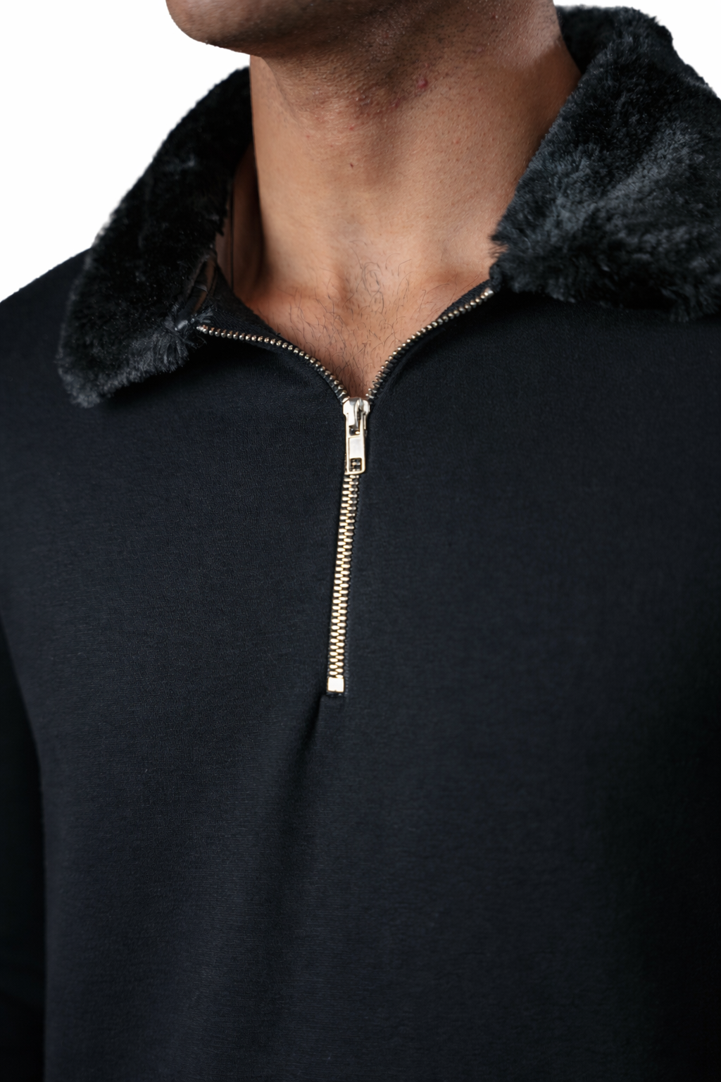 Black Zip Sweatshirt – Regular Fit – Men