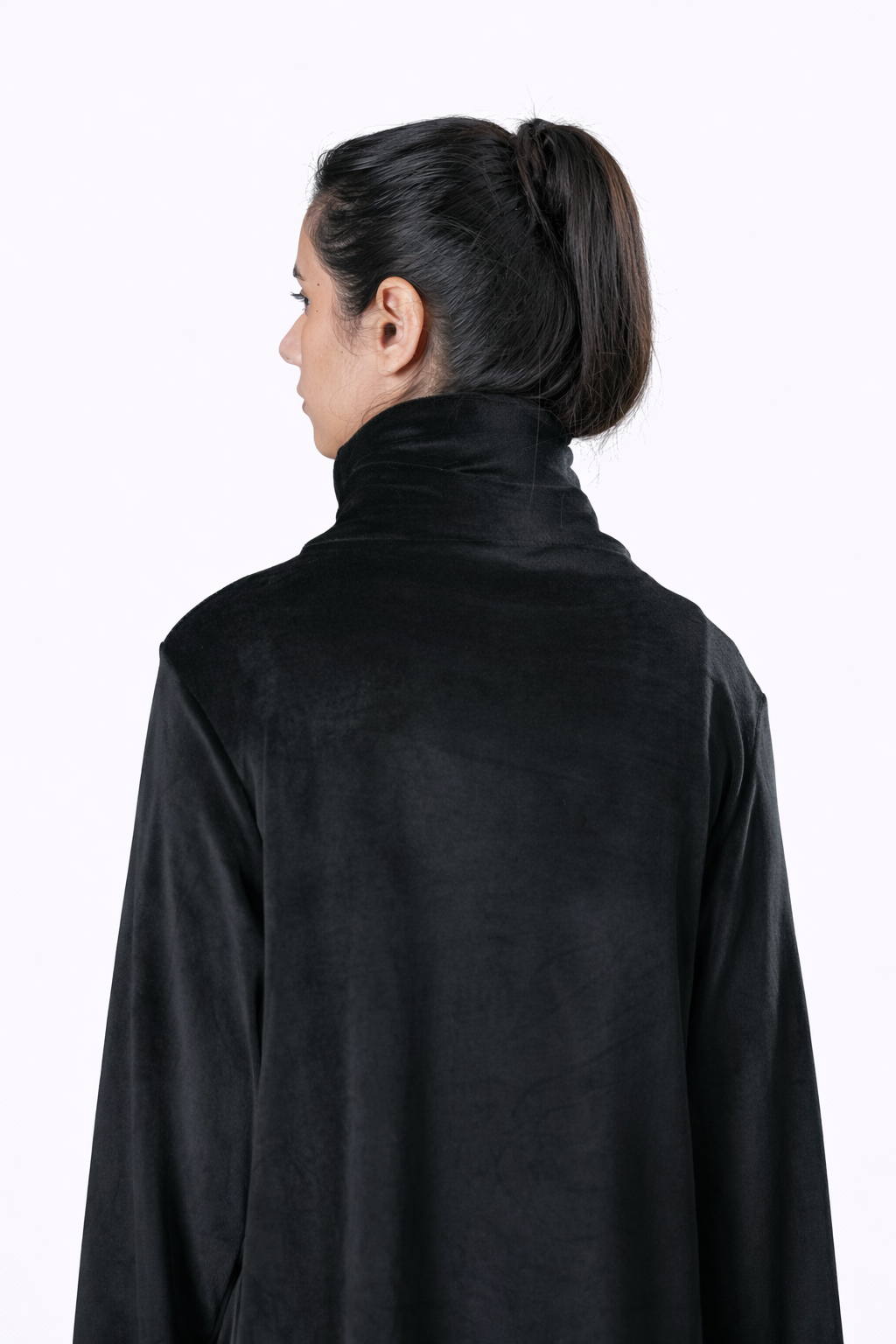 Black Velvet Dress – Loose Fit – Women