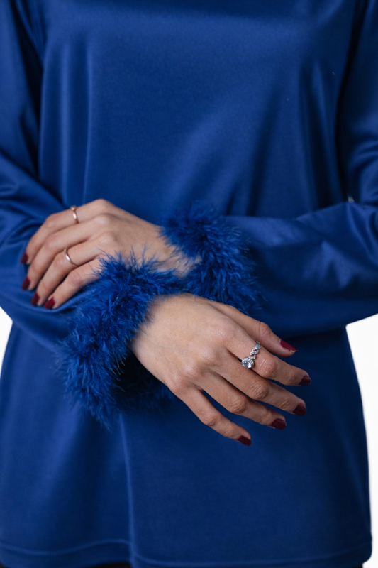 Blue Full Sleeve Shirt – Regular Fit – Women