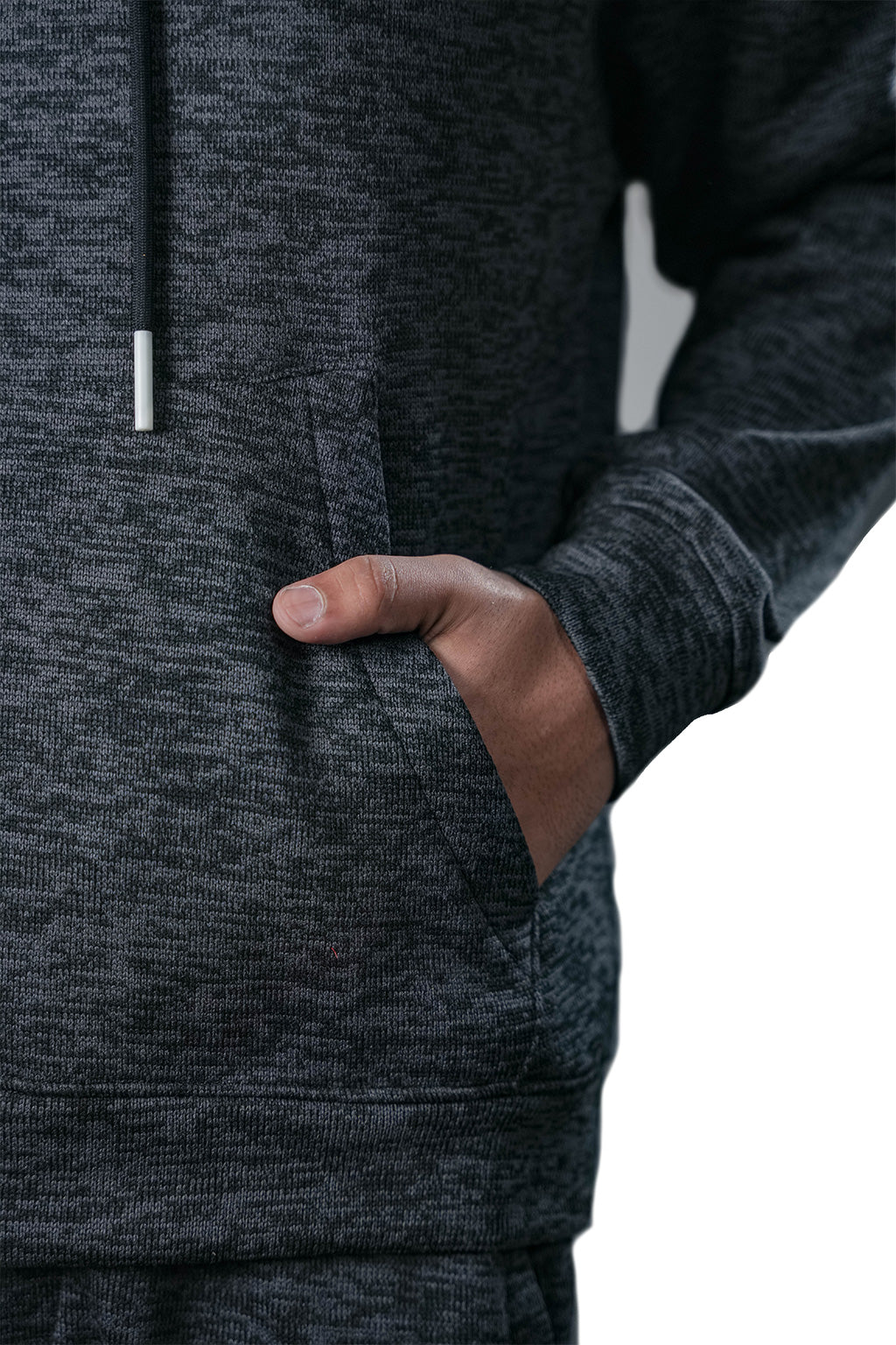 Black Textured Tracksuit – Loose Fit – Unisex