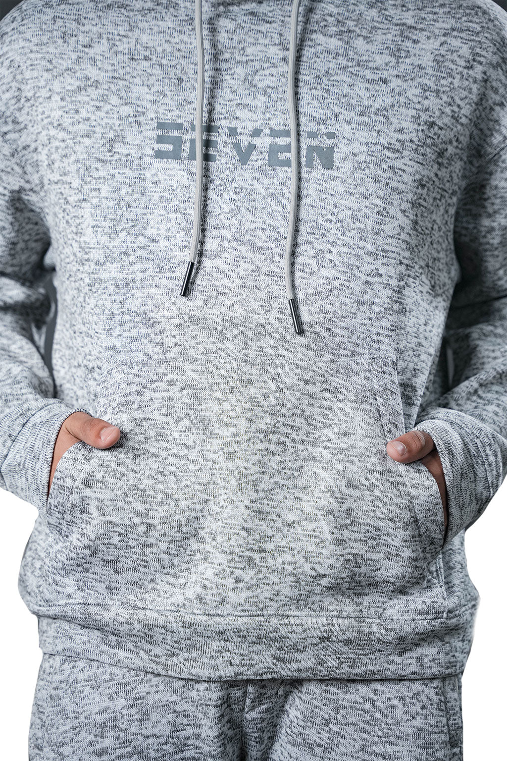 Grey Textured Tracksuit – Loose Fit – Unisex