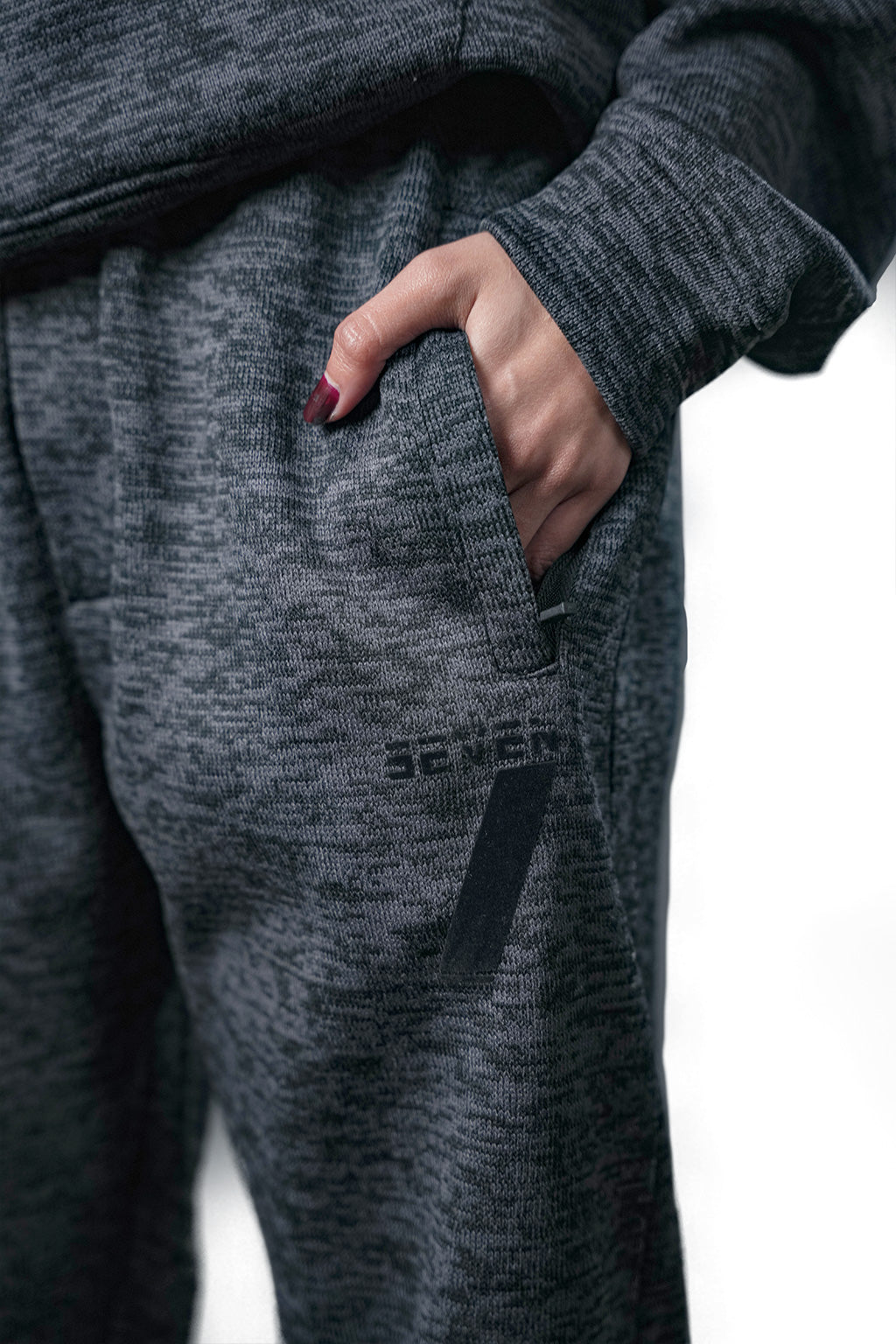 Black Textured Tracksuit – Loose Fit – Unisex