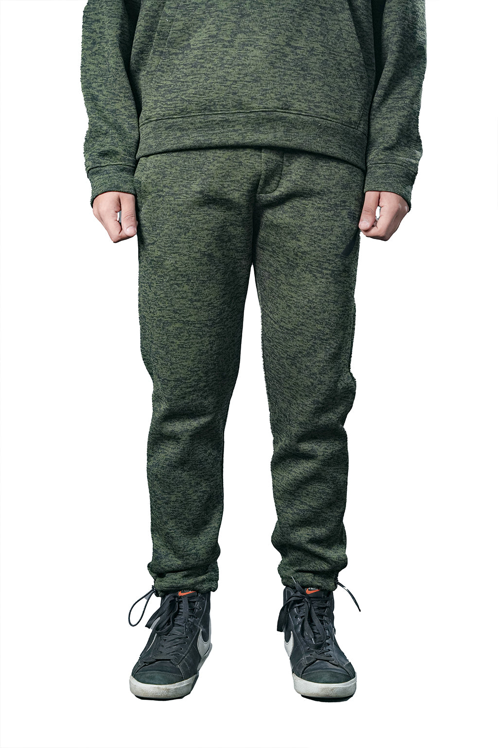 Green Textured Tracksuit – Loose Fit – Unisex