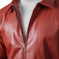 Red Leather Jacket – Regular Fit –Unisex