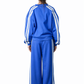 Blue V-Neck Tracksuit – Loose Fit – Women
