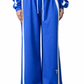 Blue V-Neck Tracksuit – Loose Fit – Women