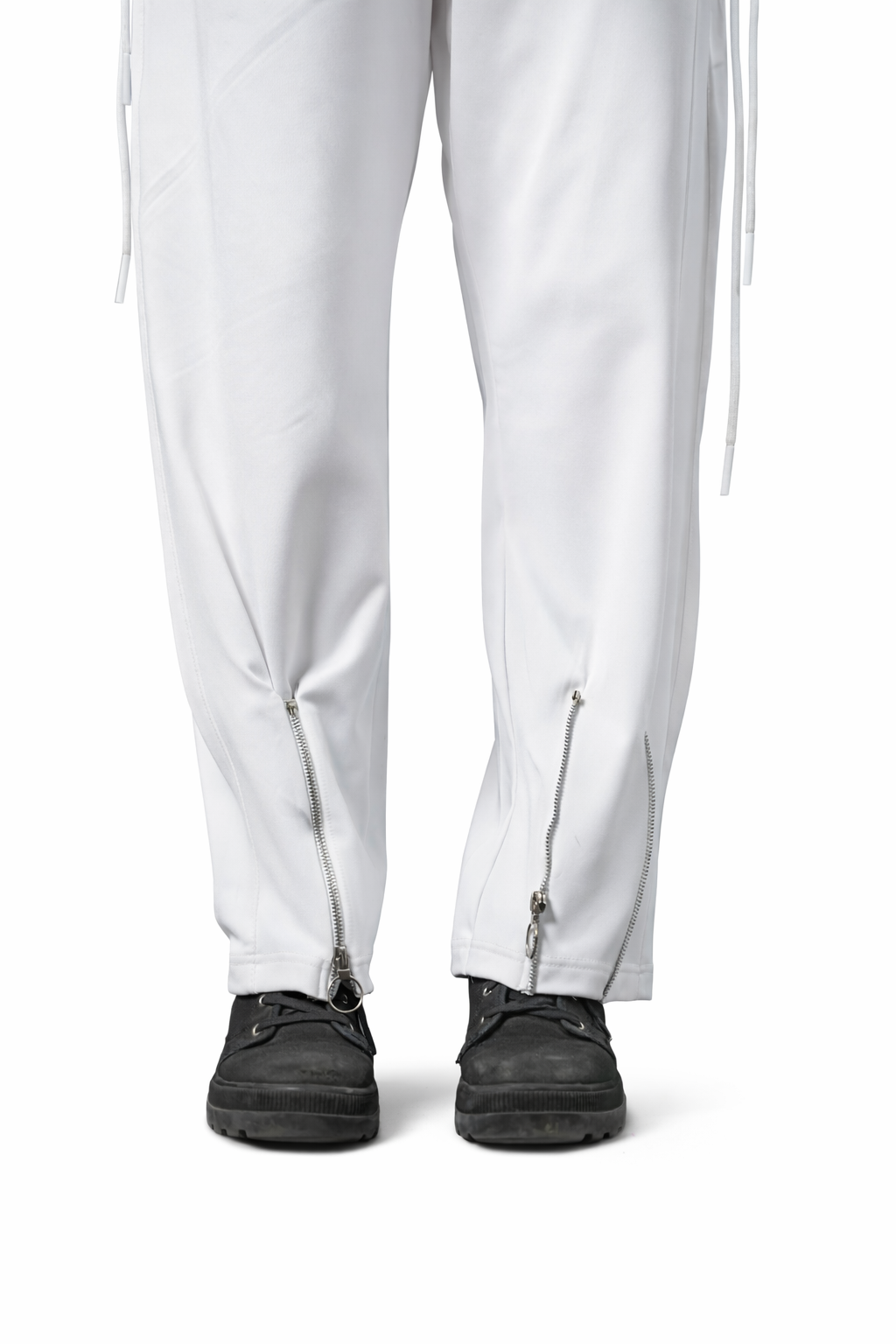 White Zip-Up Tracksuit – Regular Fit – Women