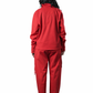 Red Zip-Up Tracksuit – Regular Fit – Women