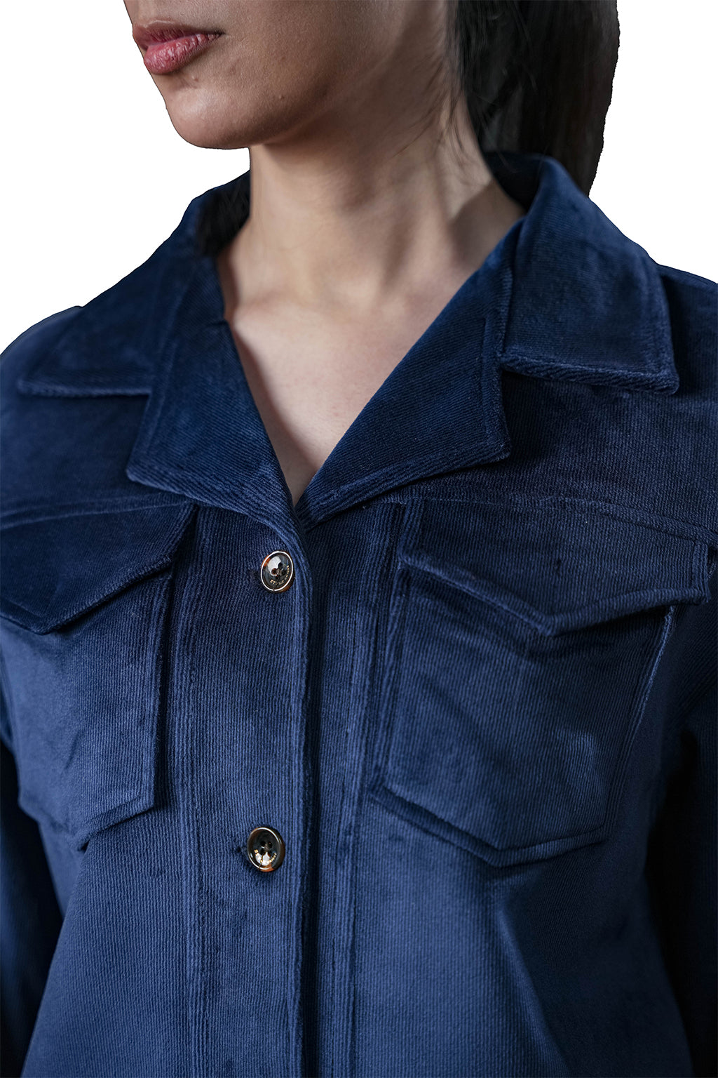 Blue Velvet Co-Ord Set – Loose Fit – Women