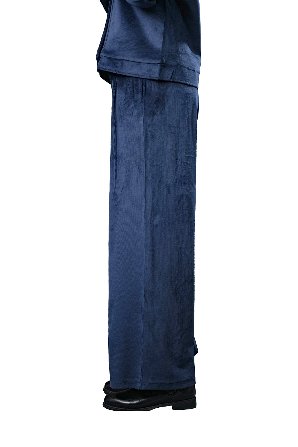 Blue Velvet Co-Ord Set – Loose Fit – Women