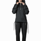 Black Zip-Up Tracksuit – Regular Fit – Women