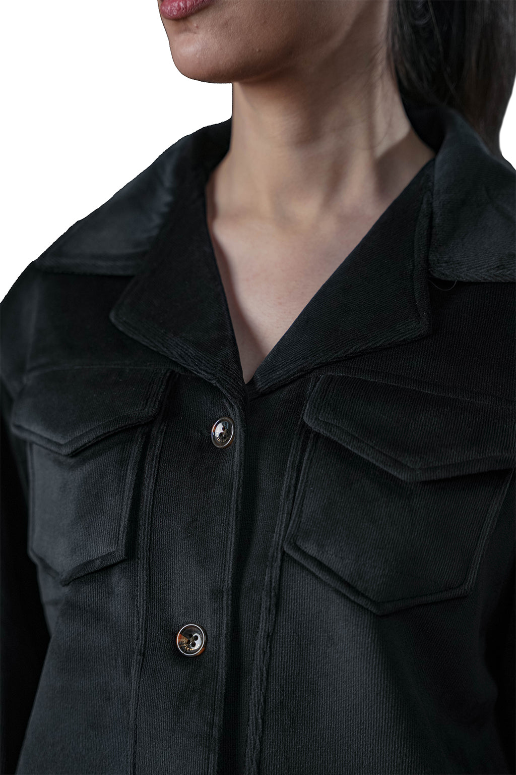 Black Velvet Co-Ord Set – Loose Fit – Women