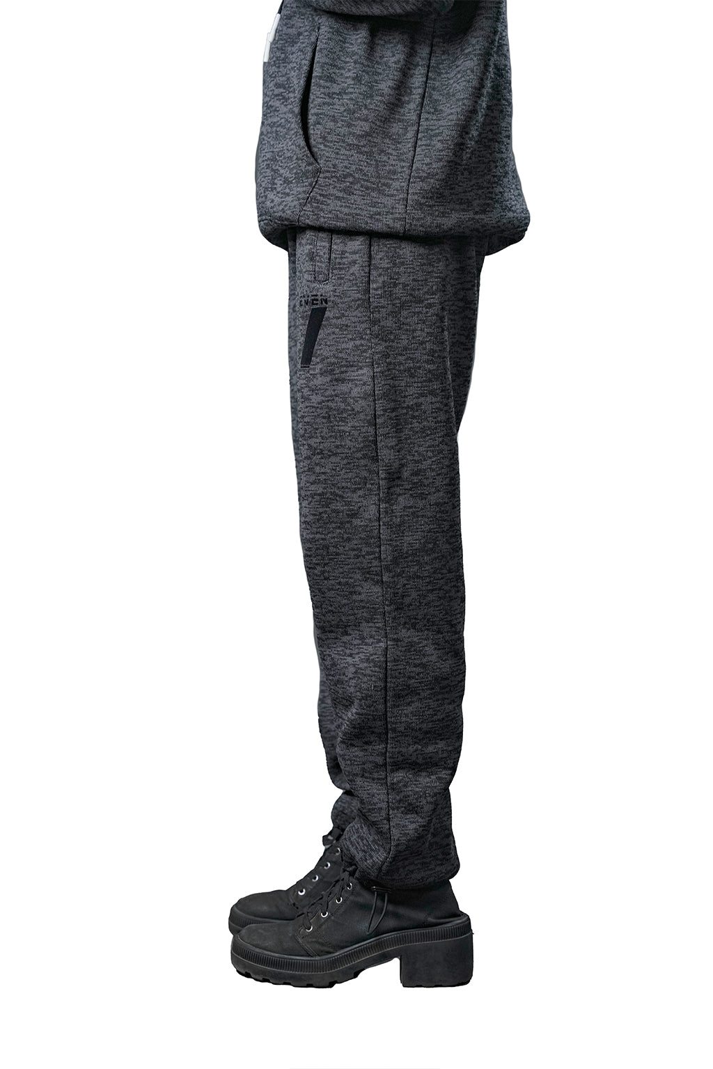 Black Textured Tracksuit – Loose Fit – Unisex