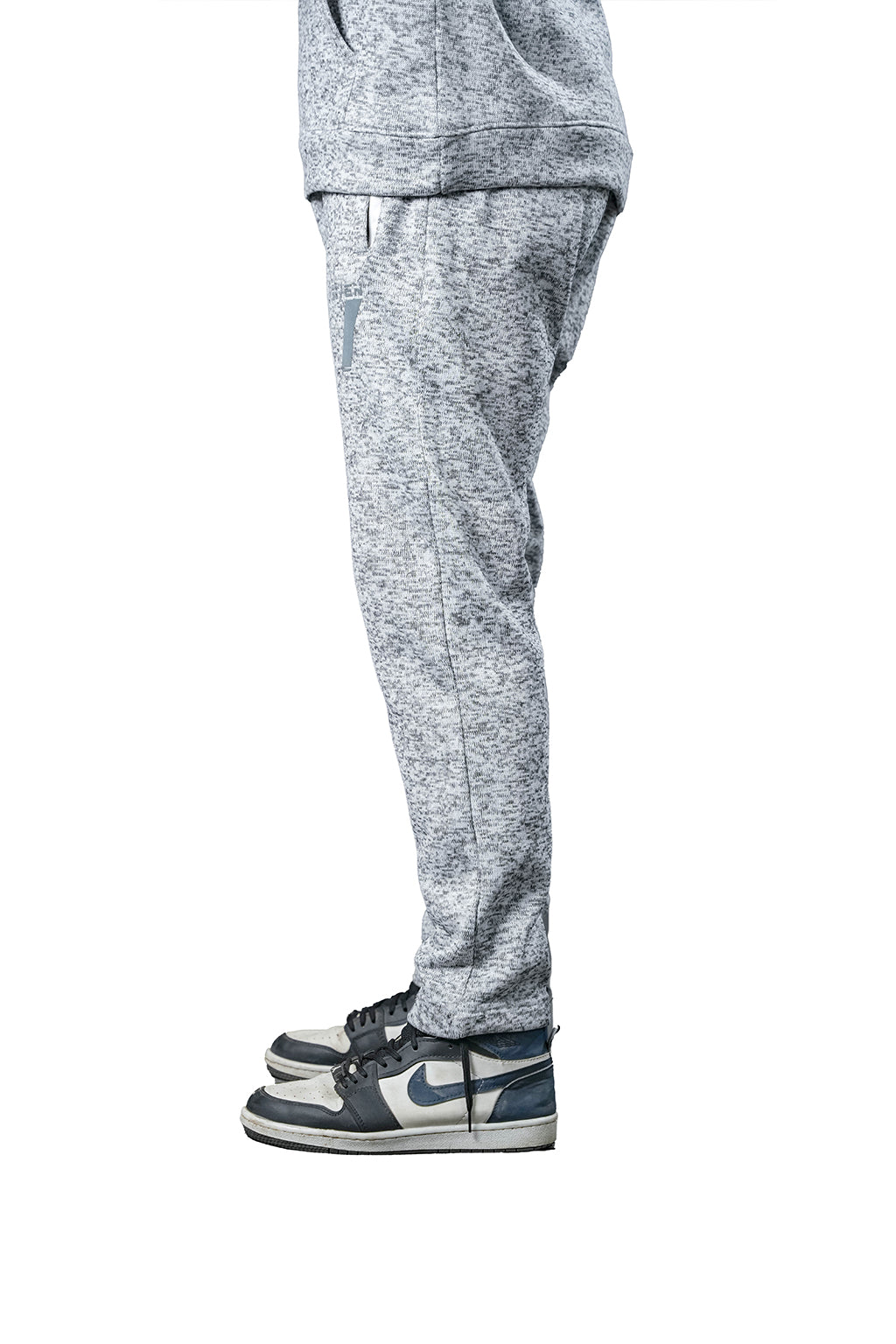 Grey Textured Tracksuit – Loose Fit – Unisex