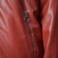Red Leather Jacket – Regular Fit –Unisex