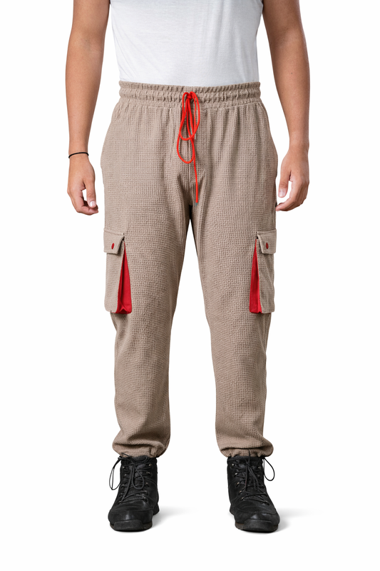 Beige Jogger Pants for Men
