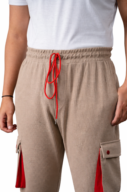 Beige Jogger Pants for Men