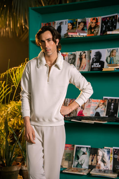 White Frost Zip Sweatshirt