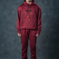 SEVEN Red Textured Tracksuit – Bold Winter Edition