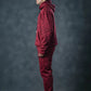 SEVEN Red Textured Tracksuit – Bold Winter Edition