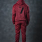 SEVEN Red Textured Tracksuit – Bold Winter Edition