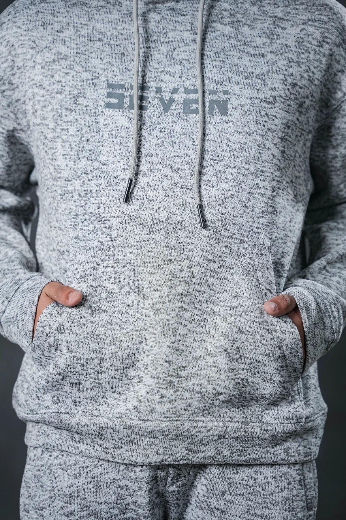 SEVEN Grey Marl Knit Tracksuit - Urban Comfort Edition