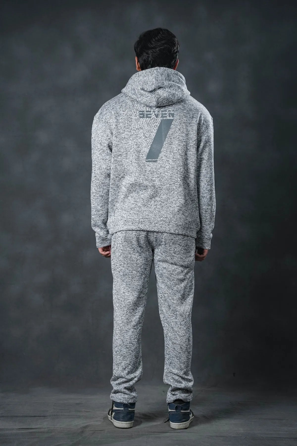 SEVEN Grey Marl Knit Tracksuit - Urban Comfort Edition