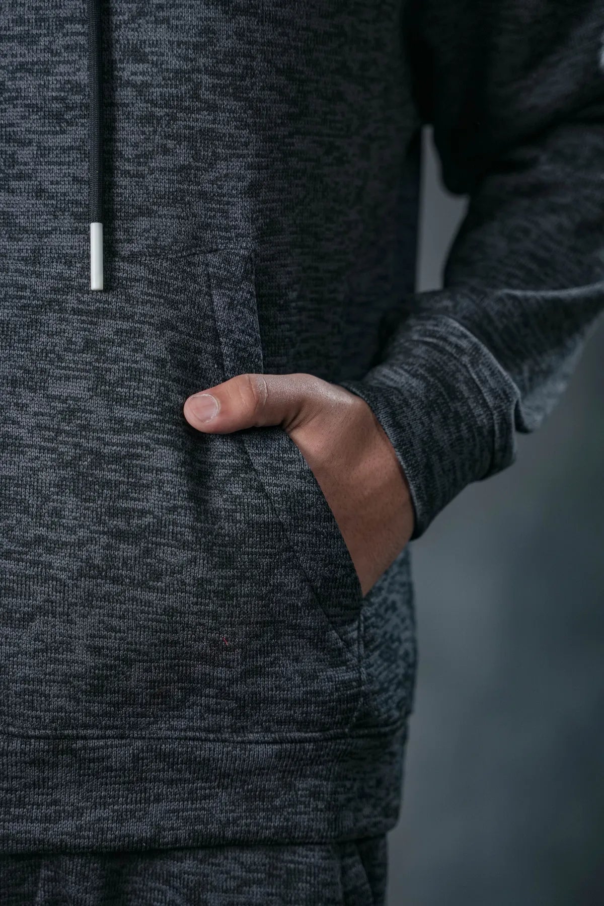 SEVEN Obsidian Black Textured Tracksuit - Premium Knit Edition