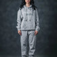 SEVEN Women's Cloud Grey Textured Tracksuit - Athleisure Comfort