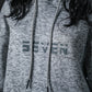 SEVEN Women's Cloud Grey Textured Tracksuit - Athleisure Comfort