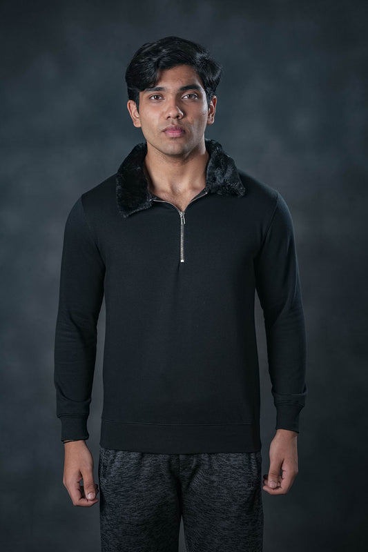 Black Frost Zip Sweatshirt