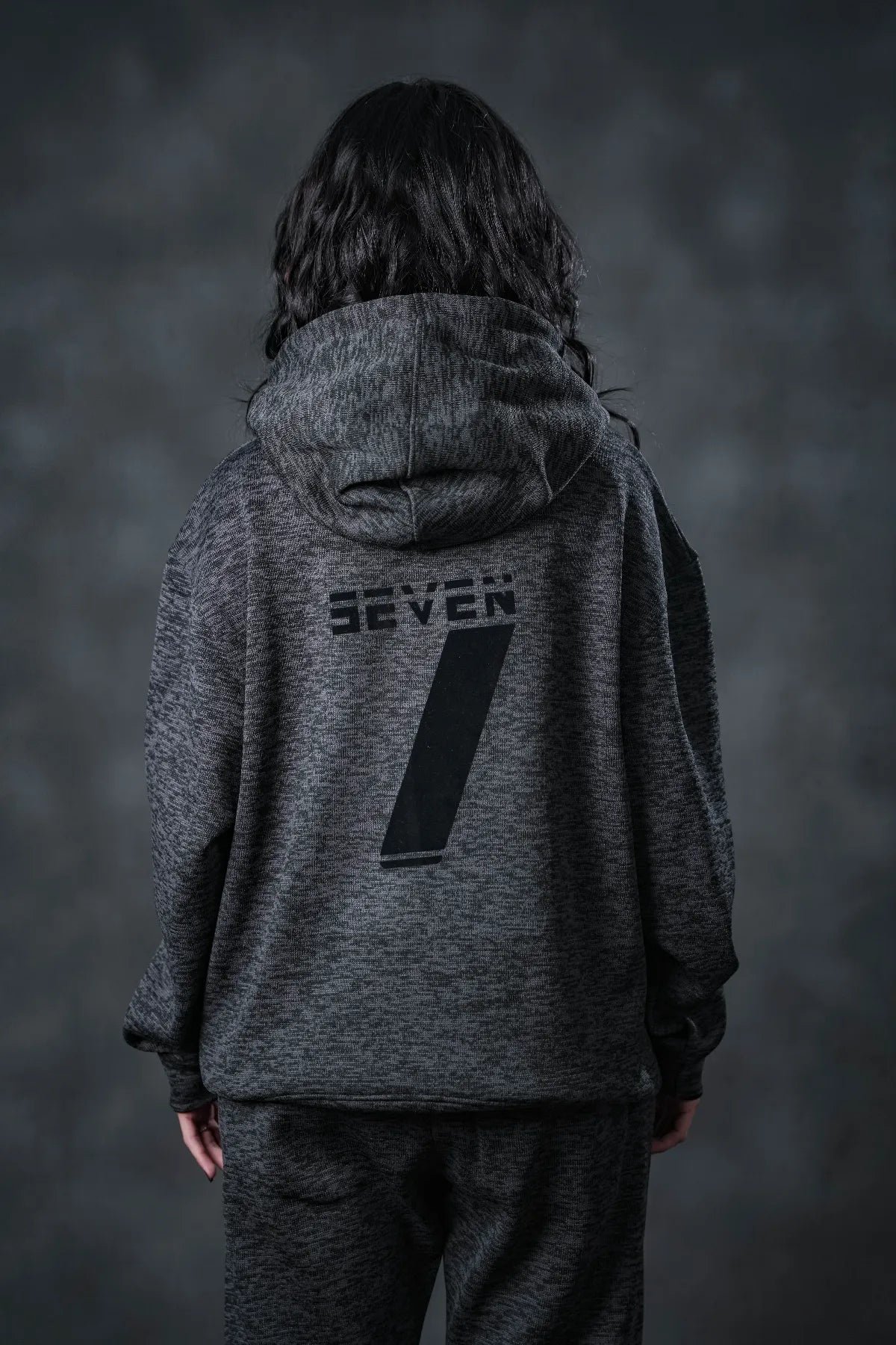 SEVEN Women's Shadow Knit Tracksuit - Core Black Comfort