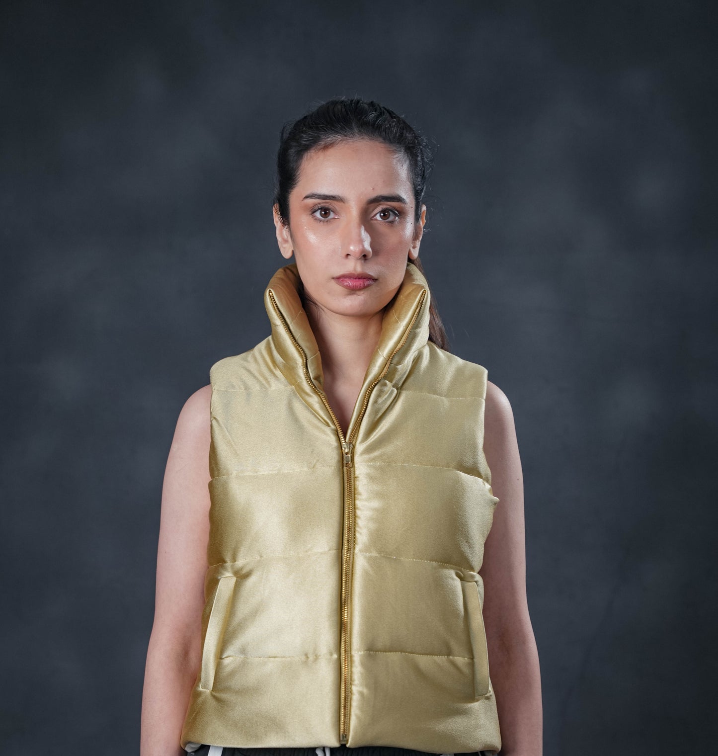 Gold Puffer Jacket