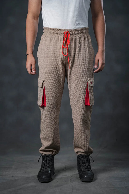 SEVEN Safari Knit Cargo Trousers - Pop of Contrast
