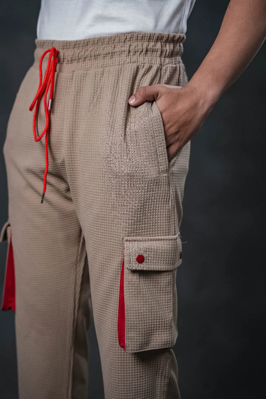 SEVEN Safari Knit Cargo Trousers - Pop of Contrast