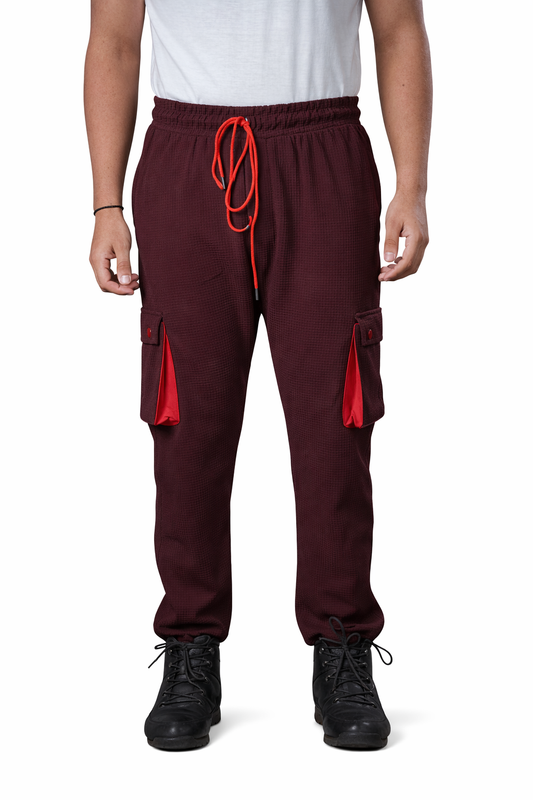 Maroon Jogger Pants for Men