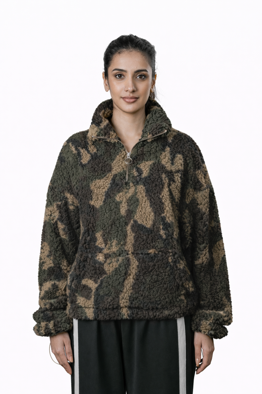 Military Style Top – Loose Fit – Women