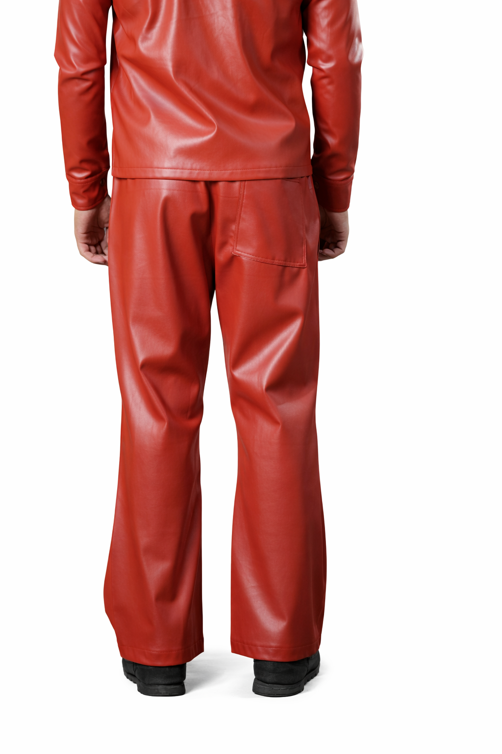 Red Leather Pants Men