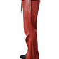 Red Leather Pants Men
