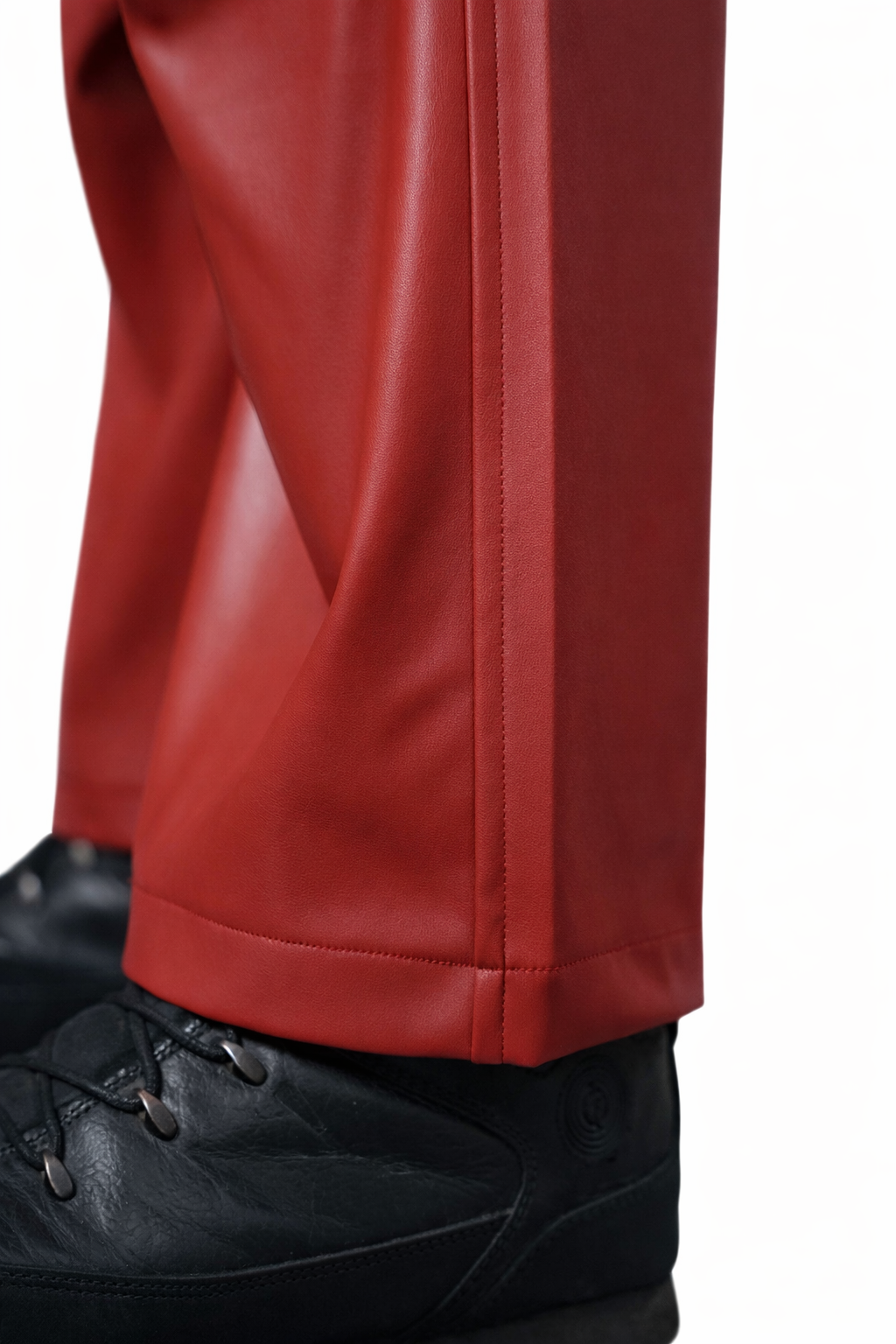 Red Leather Pants Men
