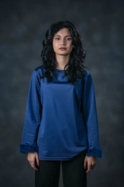 Midnight Feather Full Sleeve Shirt