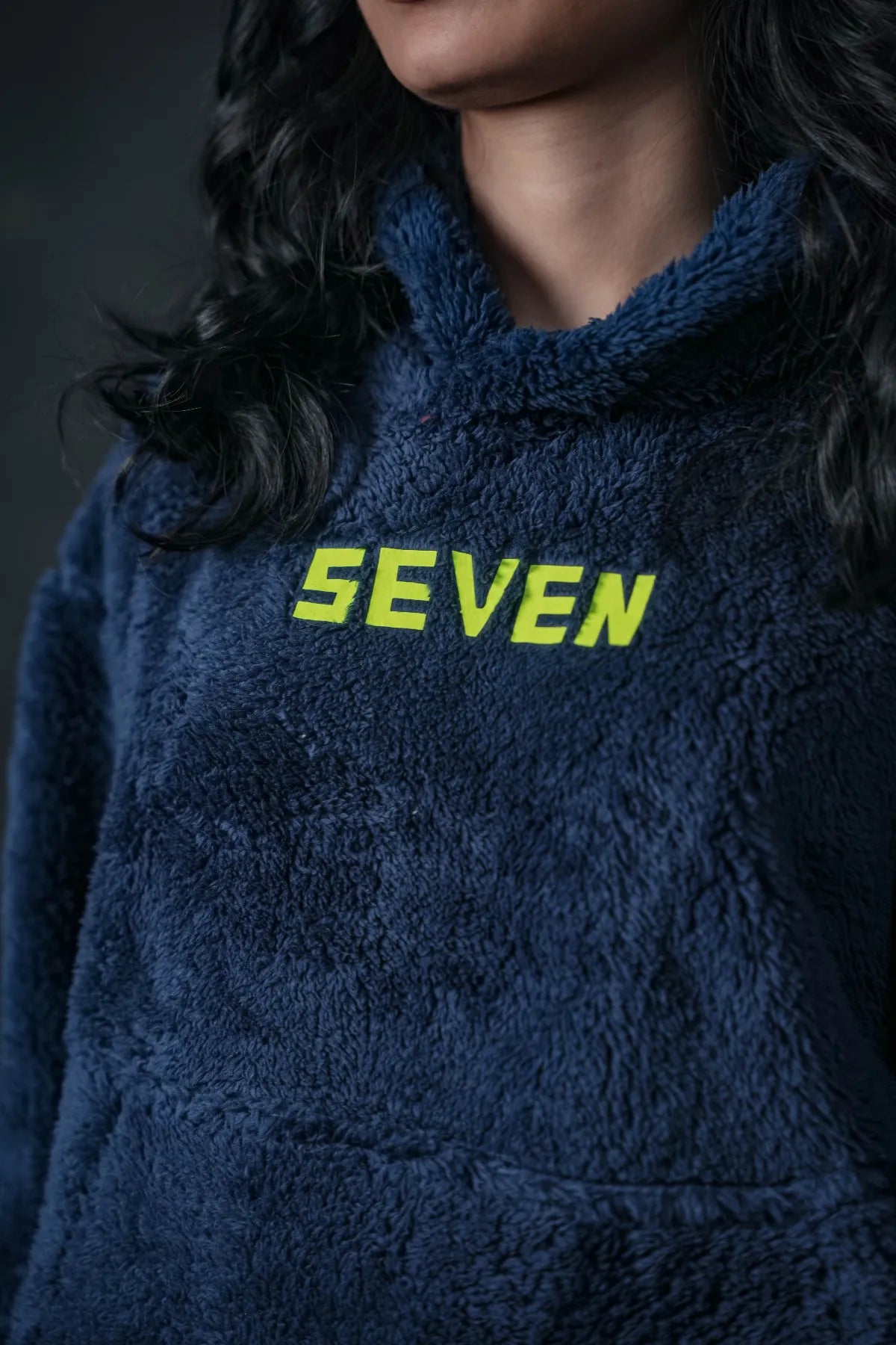Navy Plush Hoodie – SEVEN Street Comfort