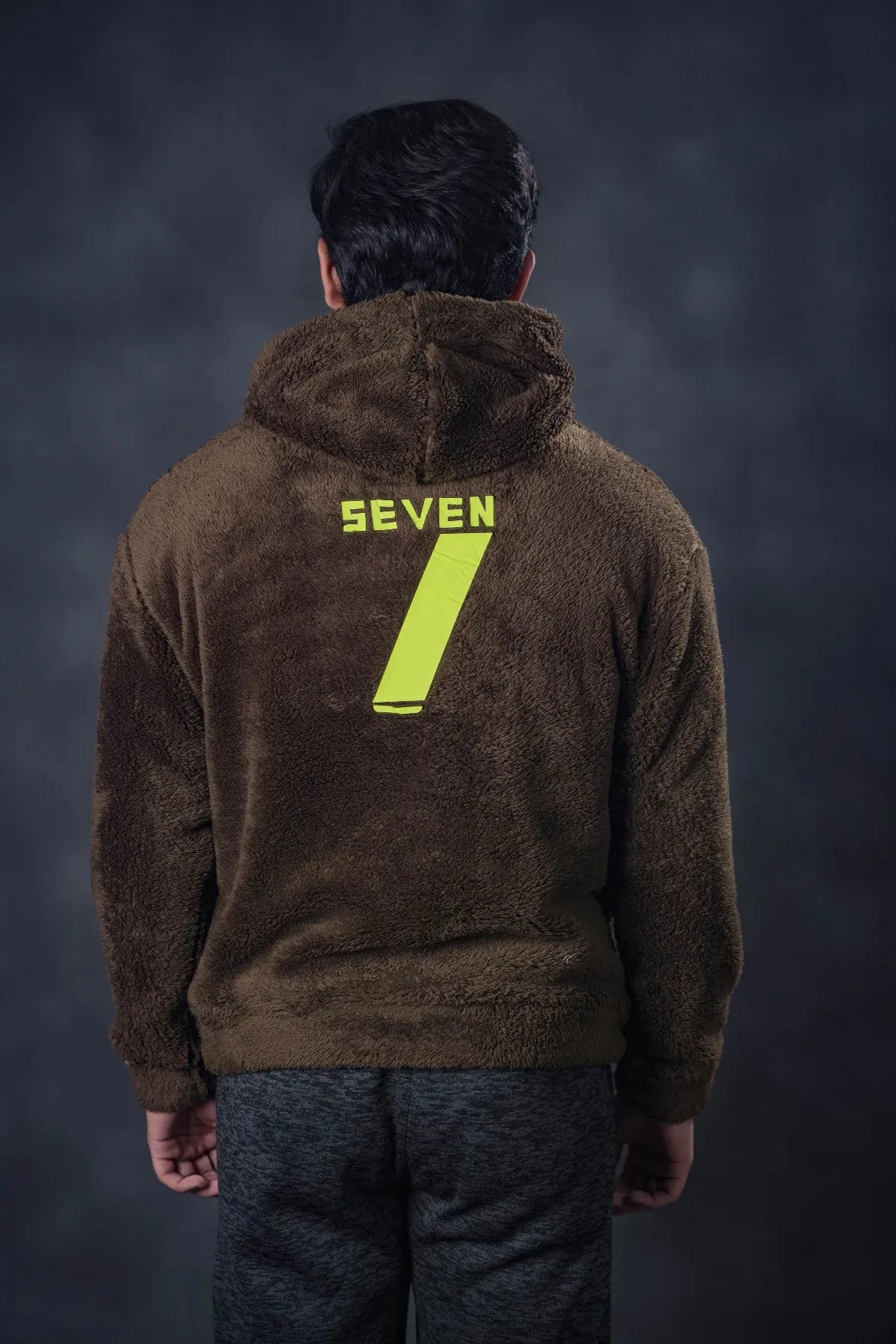 Brown Plush Hoodie – SEVEN Street Edition