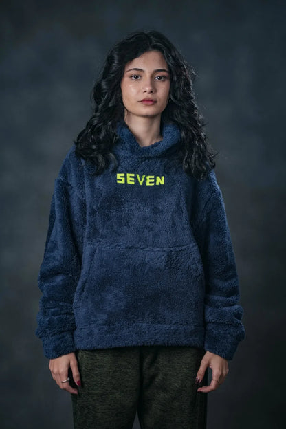 Navy Plush Hoodie – SEVEN Street Comfort