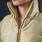 Golden Glow Sleeveless Puffer Vest