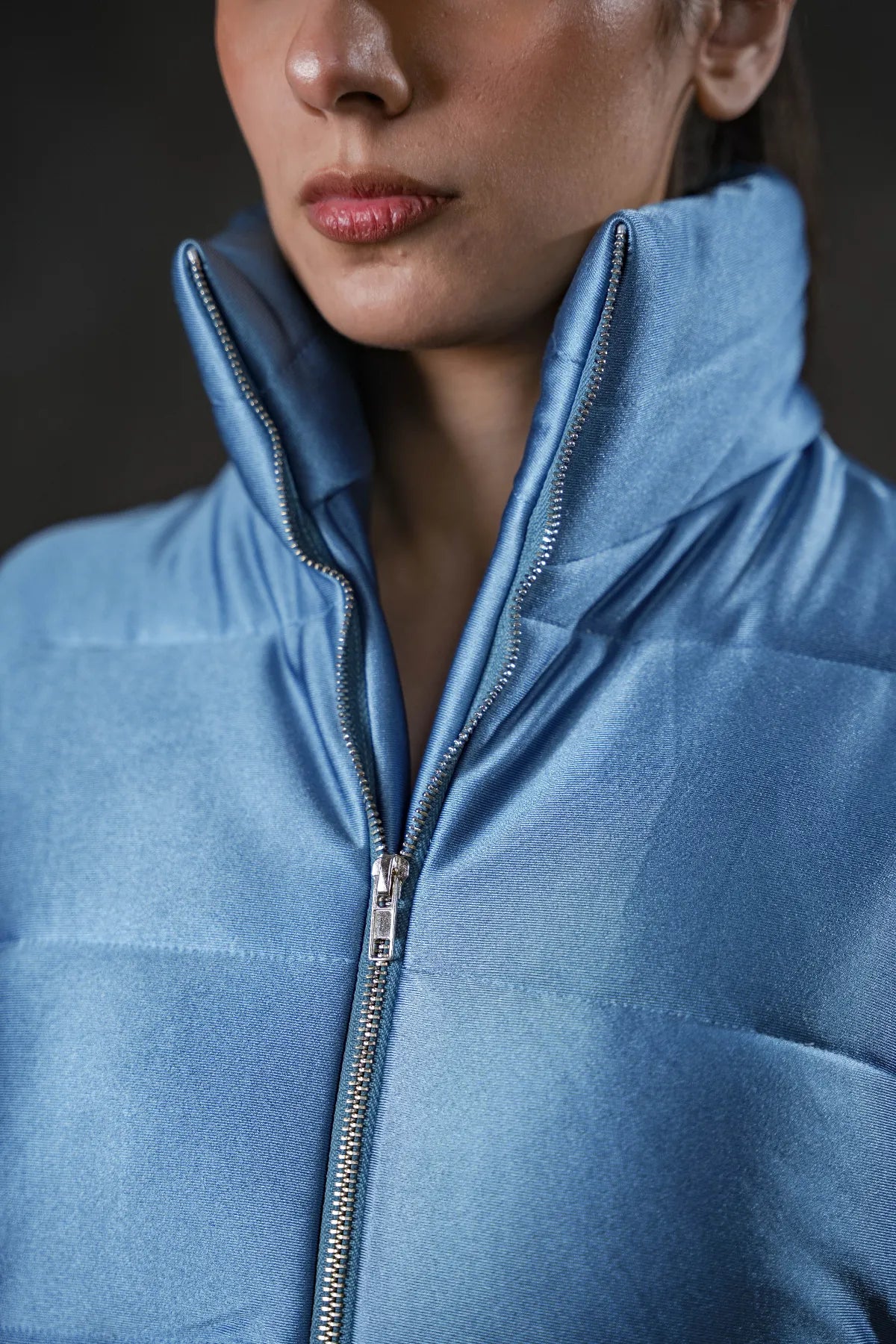 Sky Frost Sleeveless Puffer Vest