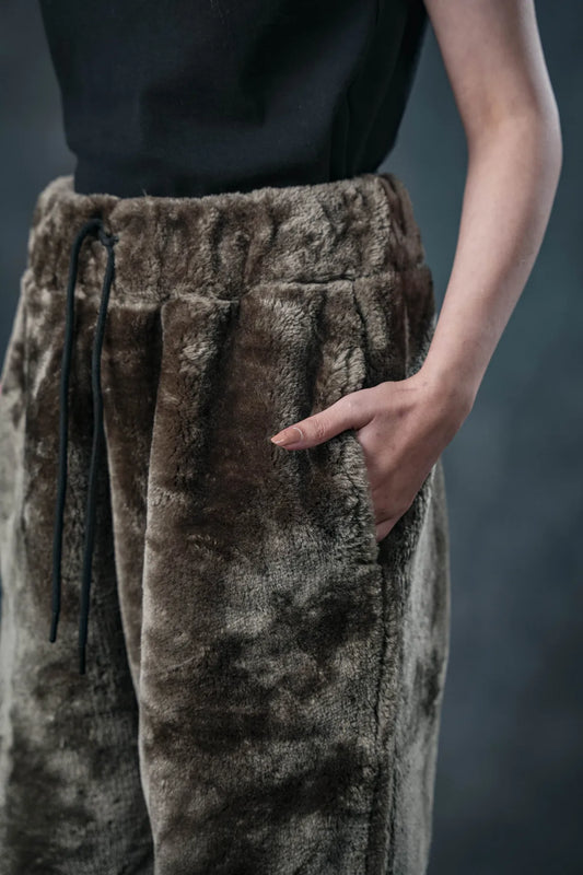 Mocha Plush Lounge Pants – Winter Luxe Edition