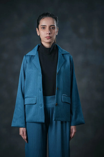 Ocean Mist Pleated Power Set